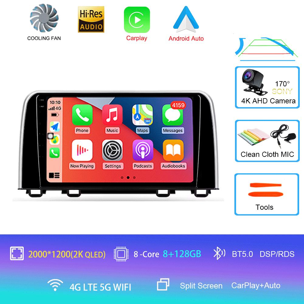 Android 14 For Honda CRV CR-V 5 RT RW 2017 - 2022 Car Radio Multimedia Video Player Navigation stereo GPS No 2din 2 din dvd