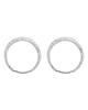 925 Sterling Silver Piercing Circle Charm Hoop Kolczyk dla kobiet Dziewczyny Party Biżuteria ślubna