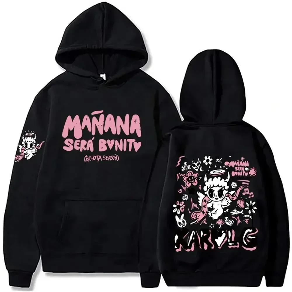 2024 Men's and Women's Hooded Sweatshirt Hip Hop Street Clothing Manana Sera Bonita Sweater Long sleeved Sweatshirt Clothing Top