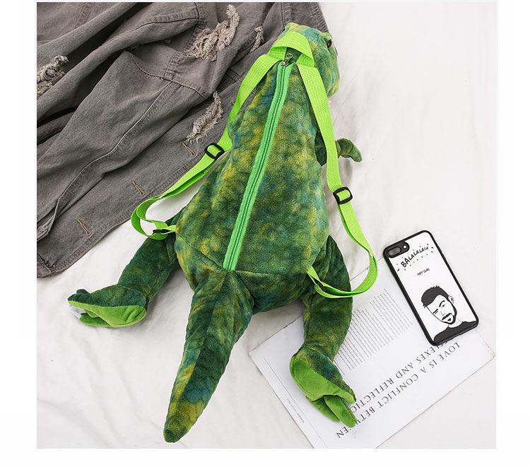 Tegneserie Dinosaur Plysj Ryggsekk Simulering Dyr Dukke Morsom Kosedyr Tyrannosaurus Rex Triceratops Stilig Plysjveske Telefonveske