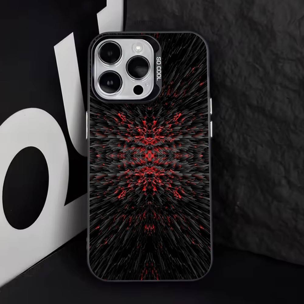 Carbon Fiber Pattern Phone Case For iPhone 17,16,15,14,13,12,11 Plus,Pro Max,XS,Colorful Silver Black Cover