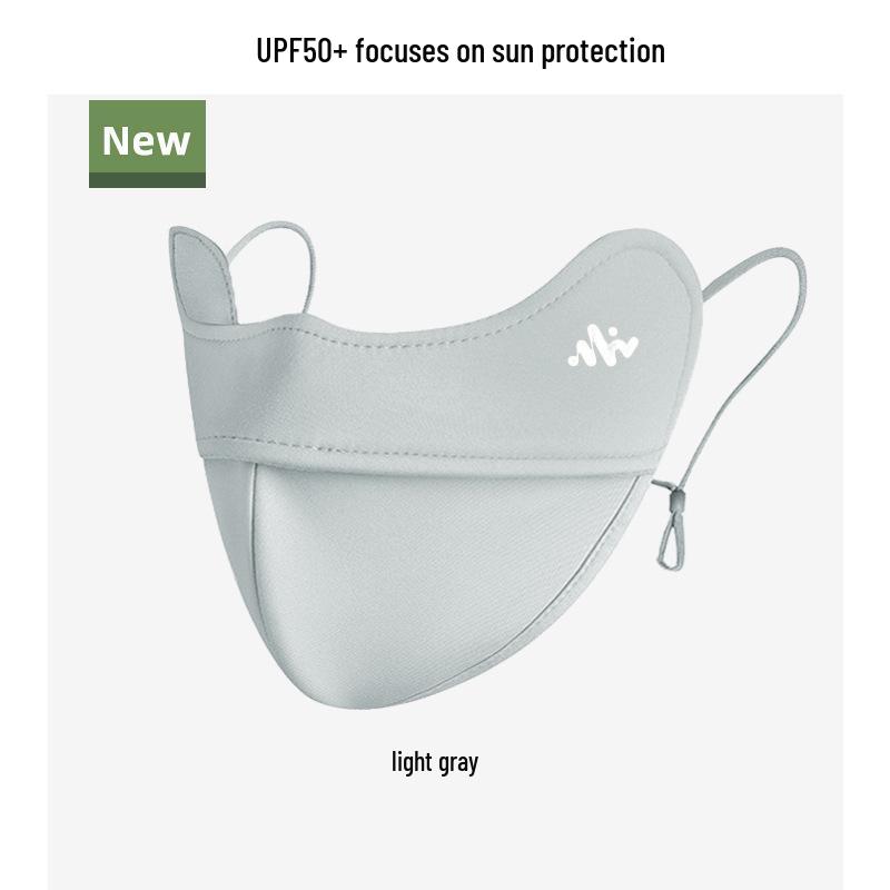 Women's 2026 Ice Silk Sunshade Mask - Breathable, UV-Protected, Stylish 3D Design