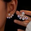 1 Par de Brincos Stud Elegantes e Delicados com Design Moderno e Único Flor Sinfonia para Mulheres