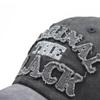 Hut Baseball Kappe Stickerei Buchstaben SCHWARZ Denim Spleißen Sommer Männlichen