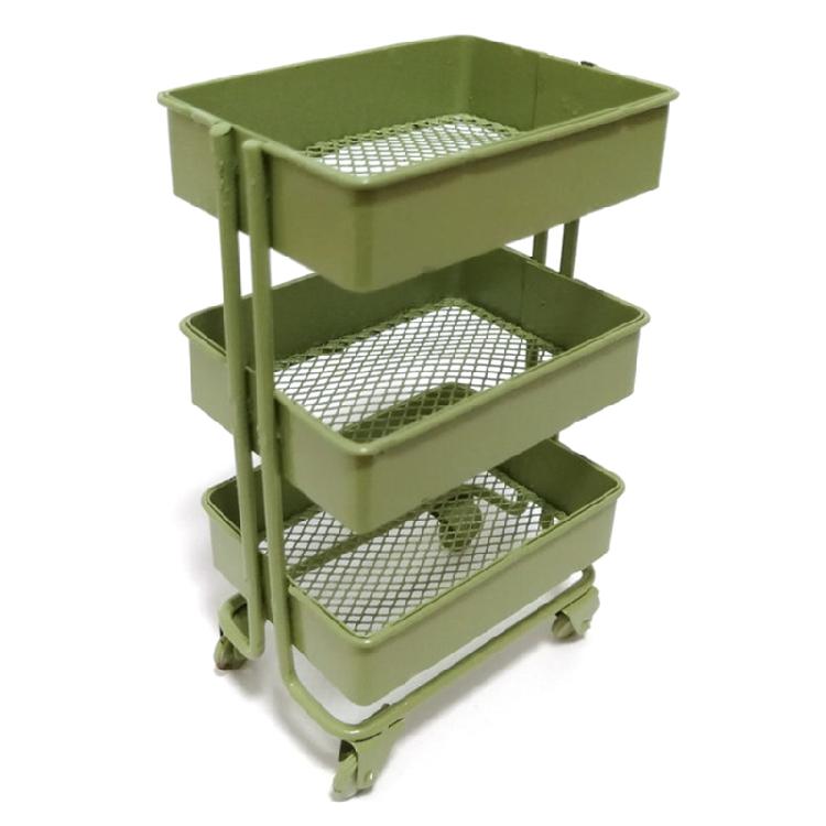 1:12 Dollhouse Mini Storage Cart Dolls Kitchen Bedroom Furniture Books Organizer