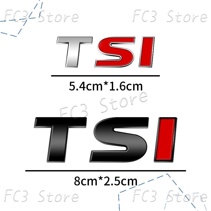 New 3D ABS Plastic Car Styling TSI Logo Emblem Rear Bumper Trunk Badge Sticker For VW Volkswagen Golf 4 5 6 MK6 MK7 Jetta Passat GJ4