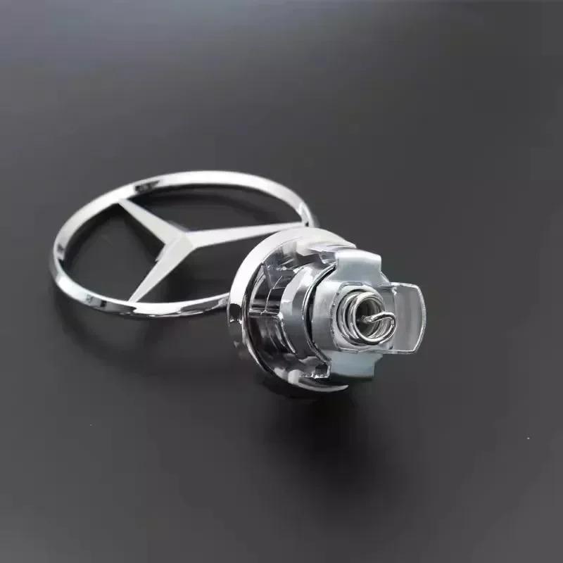 Zinc Alloy Car Front Hood Emblem Badge Accessories For Mercedes Benz AMG W213 W223 W240 W212 W222 W221 W211 W220 W210 W207 W140 QX3