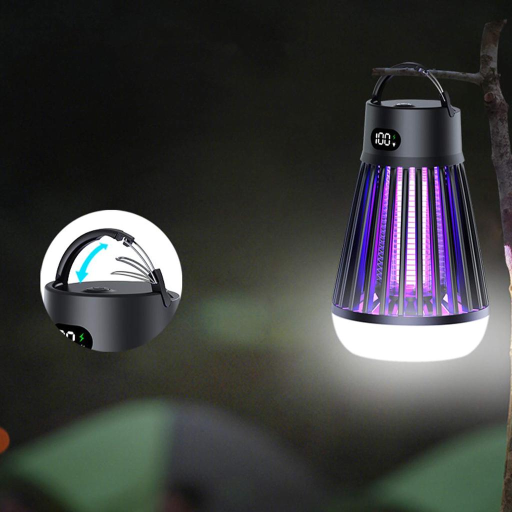 Multifunctional Mosquito Killer for Mothers and Babies, Household Outdoor Portable Electric Shock Mosquito Killer Lamp, Camping Lamp