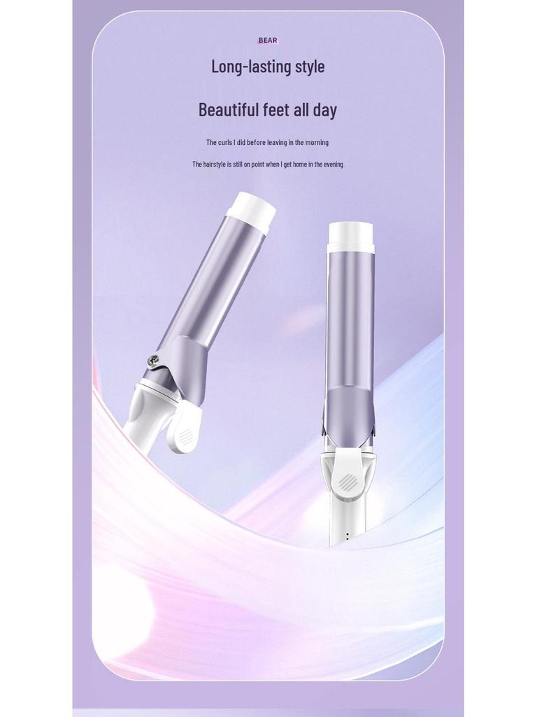 40mm Automatic Rotating Curling Iron with Negative Ions - Gentle, Large-Wave Styling