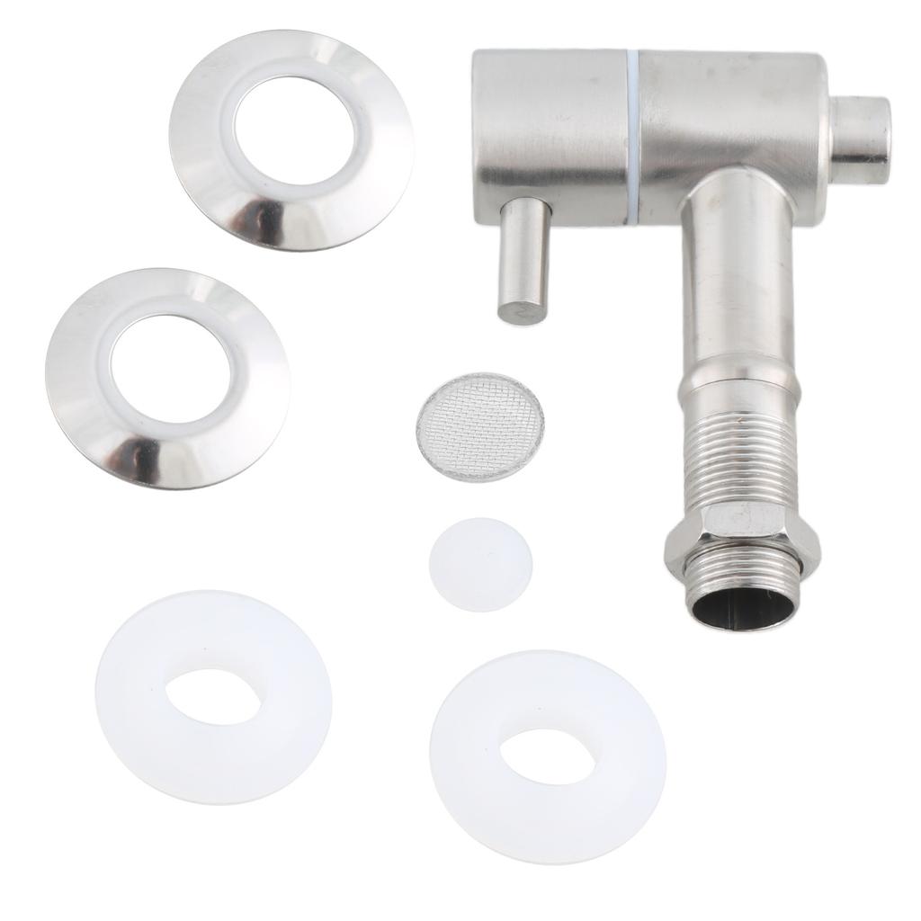 Kran Beczkowy do Piwa Zawór Wody Wiadro Trwały 16-25mm Stal Nierdzewna Dozownik Kranik Kran Wymiana Kranu Szczelny