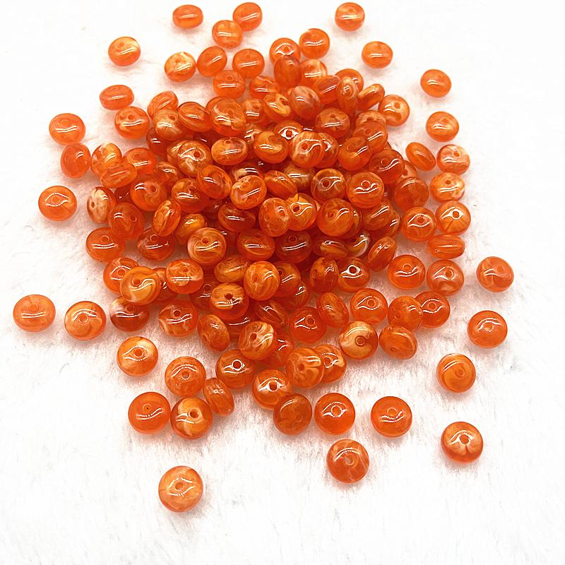 

30pcs 10x5mm Flat Shape Acrylic Beads Spacer Loose Beads for Jewelry Making DIY Bracelet Accessories