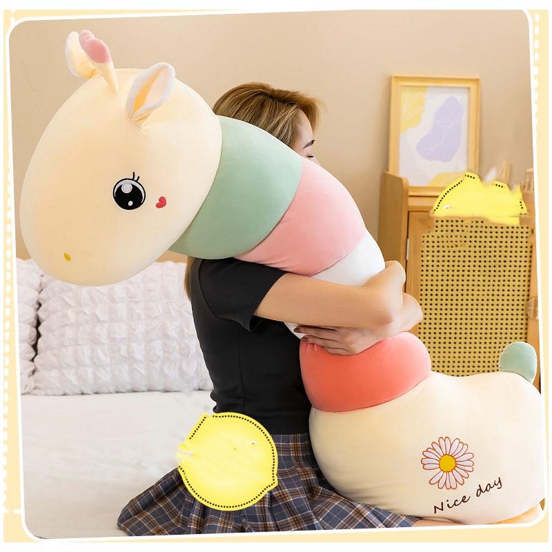 Cute Giraffe Plush Toy For Girls Long Neck Pillow Soft And Cuddly Stuffed Animal