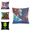 Cozy Grinch 3d Printing Christmas Pillow Case In Super Soft Peach Skin For Festive Sofa Decor