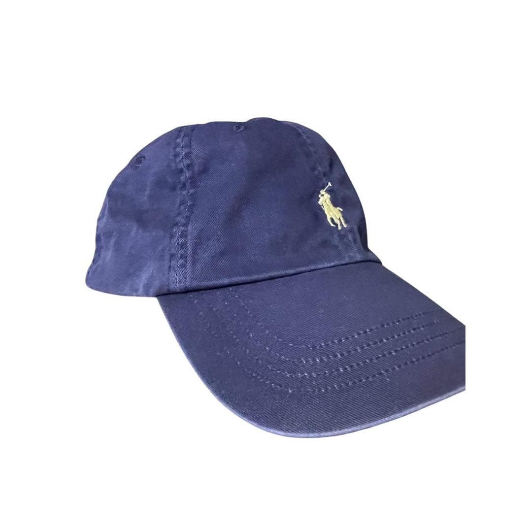 Used Polo Ralph Lauren Cotton Chino Cap Navy x Yellow