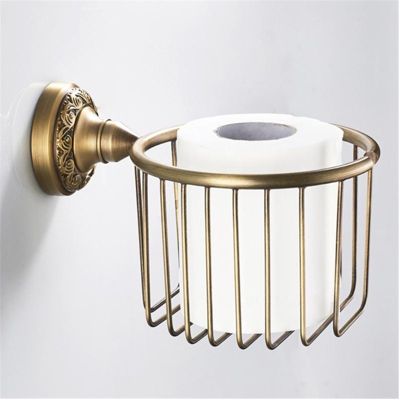 Retro Style Metal Paper Towel Dispenser Quick Setups No Tool Need Strong Performances Bathroom Organizers Essential