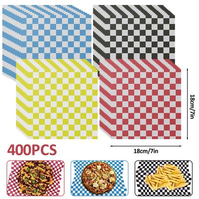 Oil-Proof 100400Pcs Wax Paper Food Wrapper Paper Bread Sandwich Burger Fries Macarons Packaging Baking Tool Multipurpose Paper