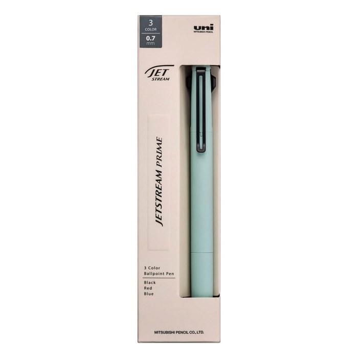 Mitsubishi Pencil 3-Color Ballpoint Pen Jetstream Prime 0.7 Smoky Green SXE3350007.52