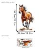 Horse Racing Running Horse Wall Sticker Waterproof Removable Vinyl Sticker Bedroom And Entryway Decor