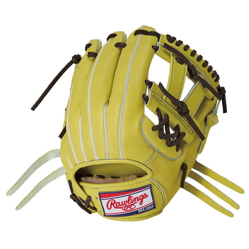Rawlings PREMIUM GH5HPCK4H Baseball Jazz Throw HOH® Glove, Hardball, Infielder's Glove, Yellow, 11.5 Inches, Right-Handed