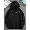 Autumn/Winter Men Vintage NEVER GIVE UP Graphic Hoodie Fashion Streetwear Hoodies Unseix Sweatshirt Fleece Oversized Casual