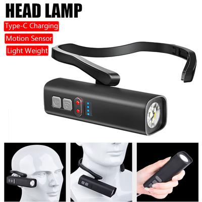 Super Bright Ear Clip Headlamp USB Rechargeable Sensor Headlamp Portable Waterproof LED Headlight For Outdoor Running Fishing
