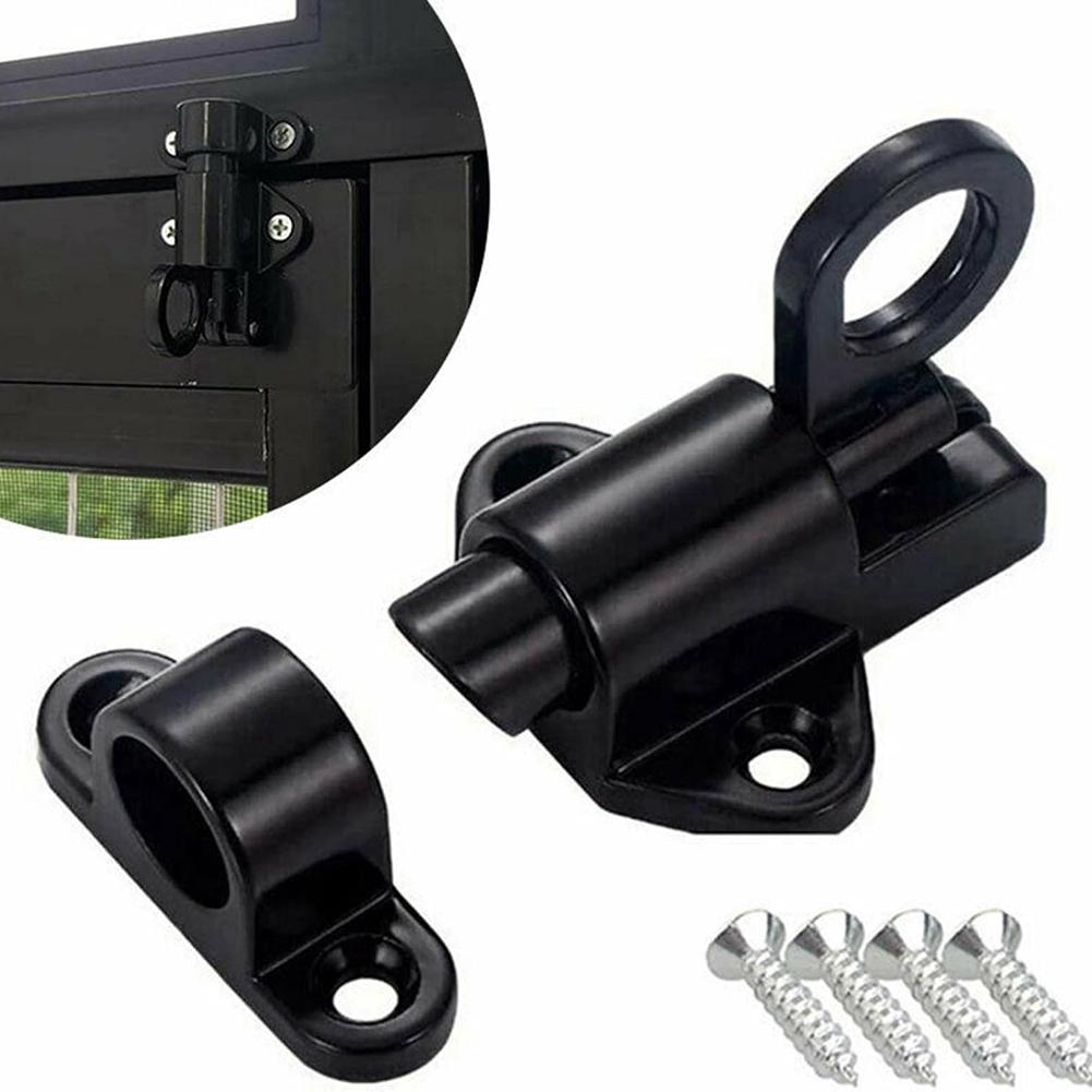 Versatile Door And Window Latch Hardware Latch Door Latch Silver Automatic Spring Latch Stylish Design Convenient Operation