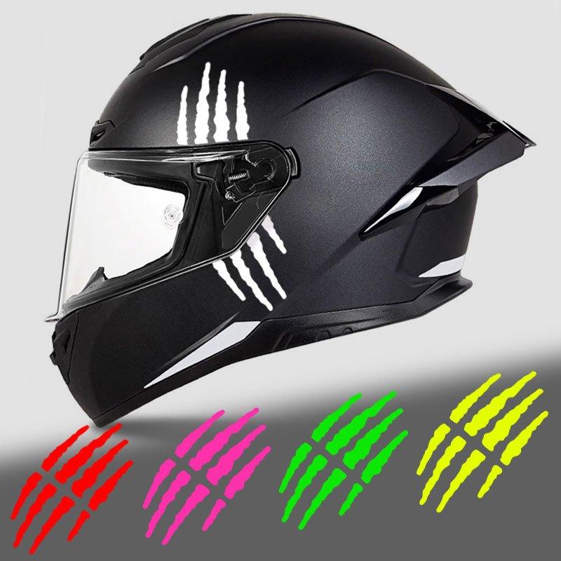 Motorradhelm-Aufkleber, wasserfest, kratzfest, selbstklebende Seitenlicht-Dekorationen, rosa Zebra-Muster-Design