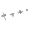 RC Crawler Gear Set Stainless Steel Easy Installation Light Precise RC Transmission Gear for Traxxas TRX4M 1 18 Crawler
