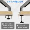 ETHU Dual PC Monitor Inch Load VESA Display Full Motion Arm, 17-35 Compatible, 2-11kg Capacity, Compatible, Stand, Adjustable, Black.