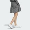 Adidas Golf Primeknit Comfortable Pleated Houndstooth Casual Skirt Women Skirts Black IM7260