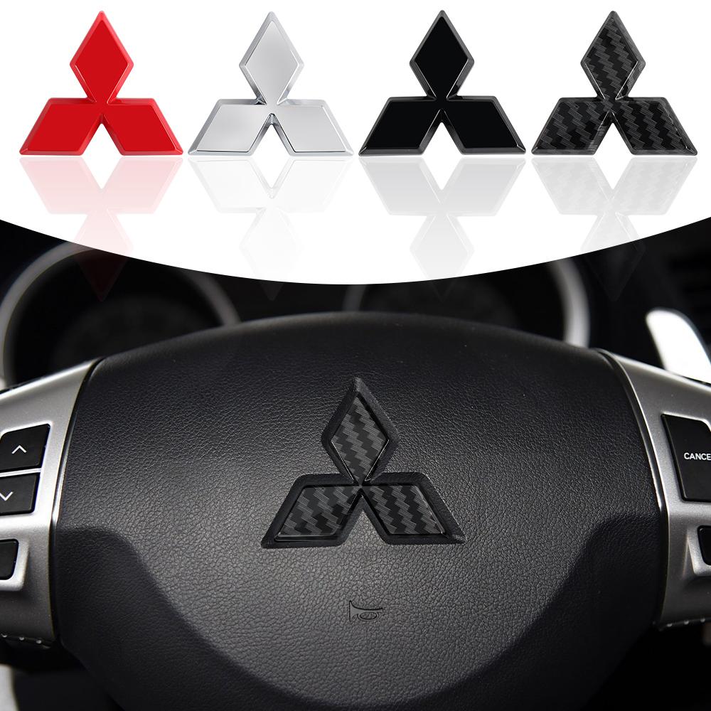 3D Car Steer Wheel Emblem Sticker Auto Interior Accessories For Mitsubishi 9 Ralliart X EX ASX L200 Colt Outlander Pajero Lancer