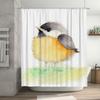 Beautiful Watercolor Bird Shower Curtain Bath Decor For Home Bathroom Decoration Size Customizable Made With 100% Waterproof Fab