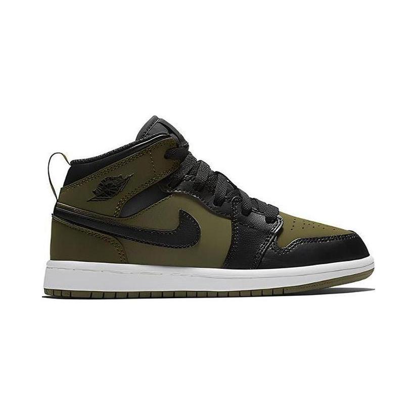 Jordan 1 Toile Olive Foncé PS 640734-301