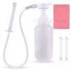 Enema Pump, Anal Cleansing, Anal Cleansing, Reflux Prevention, Multi-Purpose Cleansing Pump, Unisex, Manual Pump, 300ml Capacity, 9-Hole Fountain Head