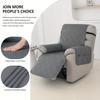 1pc Waterproof Recliner Cover, Pet Scratch-resistant Sofa Slipcover, Recliner Protective Cover, Suitable For Bedroom