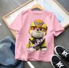 New PAW Patrol Children's Cotton Short-Sleeved Boys' Sports Shirt Girls' Casual Top Cartoon Print Summer T-Shirt Cartoon Print