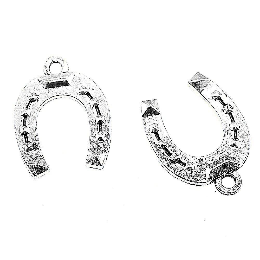 Vintage Horseshoe Charms Alloy Metal Pendants For DIY Jewelry Lucky Themed Accessories