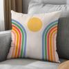 Rainbow Throw Pillowcase Cushion Cover Boho Decor Geometric Abstract Accent Pillow for Sofa Bedding Home Living Room