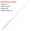 Fiberglass/Carbon Half-titanium Fishing Rod Tip Retractable Half/All Titanium Alloy Carbon Fiber Spinning Ice Fishing