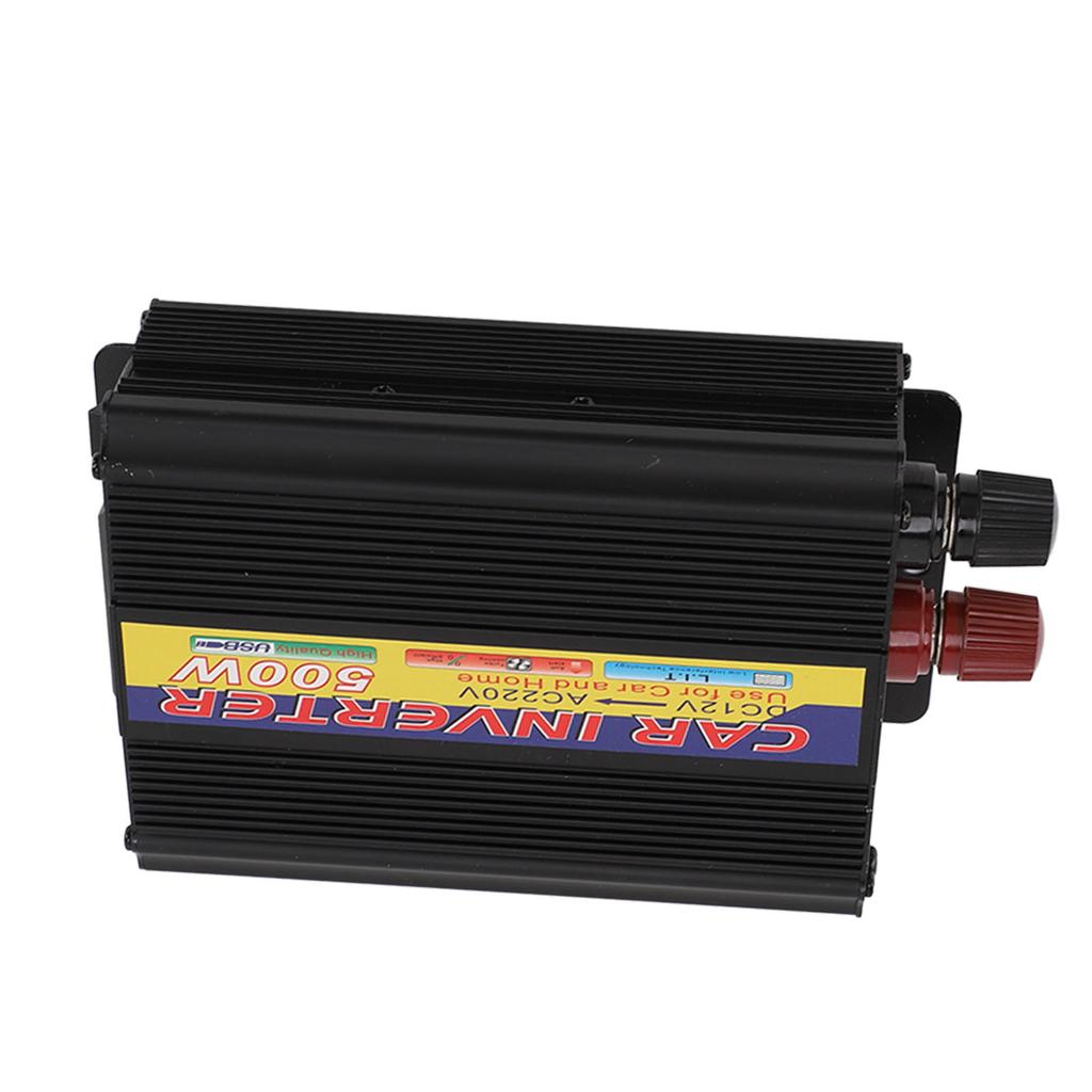 500W Auto-Wechselrichter 12V DC zu AC Strom-Wechselrichter mit Betriebsanzeige Lichtschalter Taste Spannung