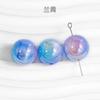 10pcs Mulitcolor Electroplated Round Beads Pearl Style Resin DIY Bracelet Mobile Chain Loose Bead Accessories
