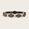 Heart Buckle Waist Belt Punk Chain Heavy Duty Grunge Buckle Modern Waistband Waist Chain Studded Belt