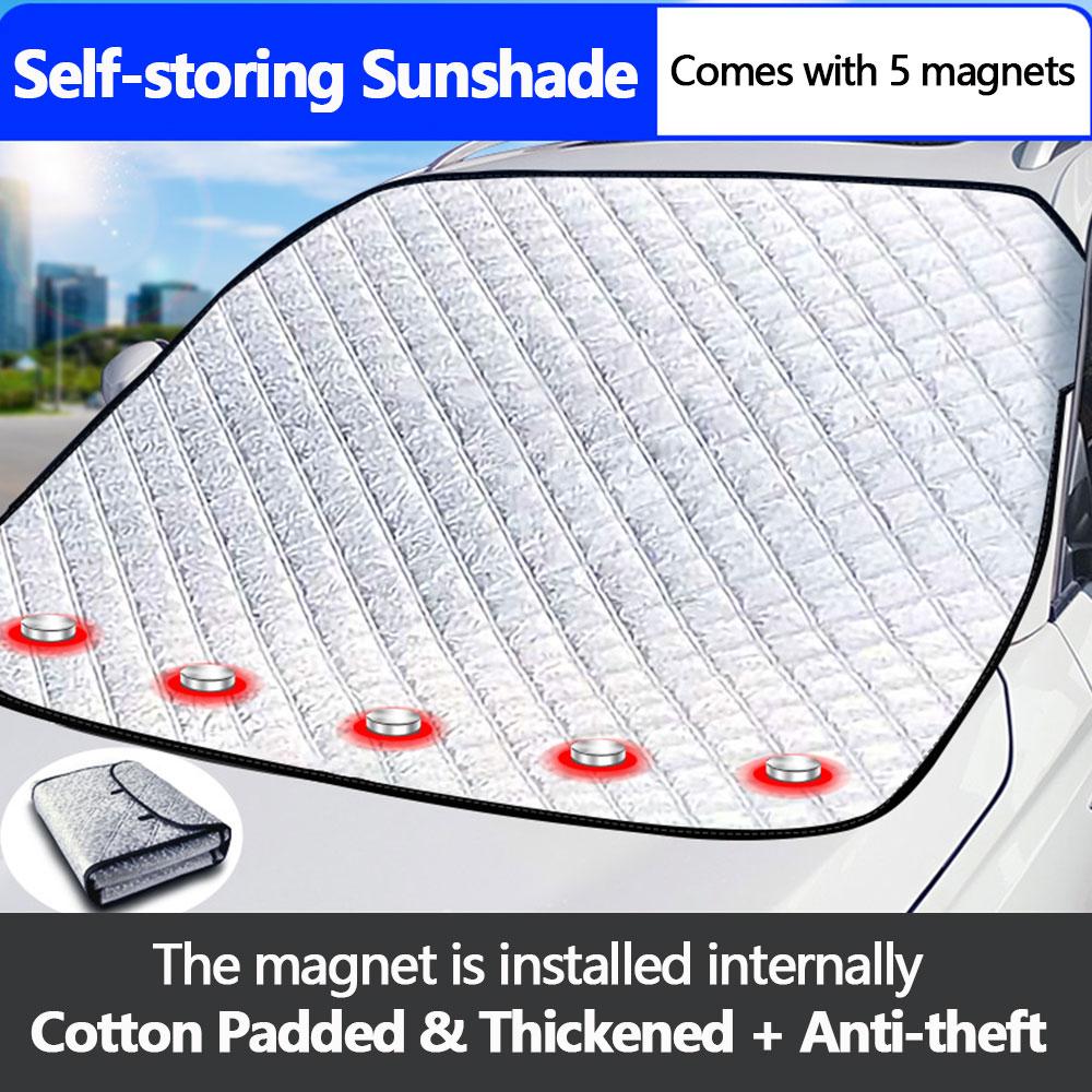 Universal Front Car Snow Frost Cover Windshield Outdoor Waterproof Winter Automobiles Exterior Protection Sunshade ProtectorWindshield Sunshades 1