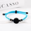 Stainless Steel Multi-Color Adjustable Bracelet with Round Tag for Laser Engraving, 15mm Hole