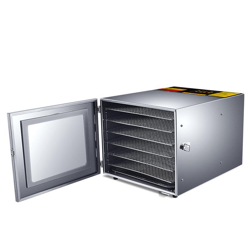 Multifunctional 6-Layer Stainless Steel Dehydrator for Fruits, Vegetables & Pet Snacks