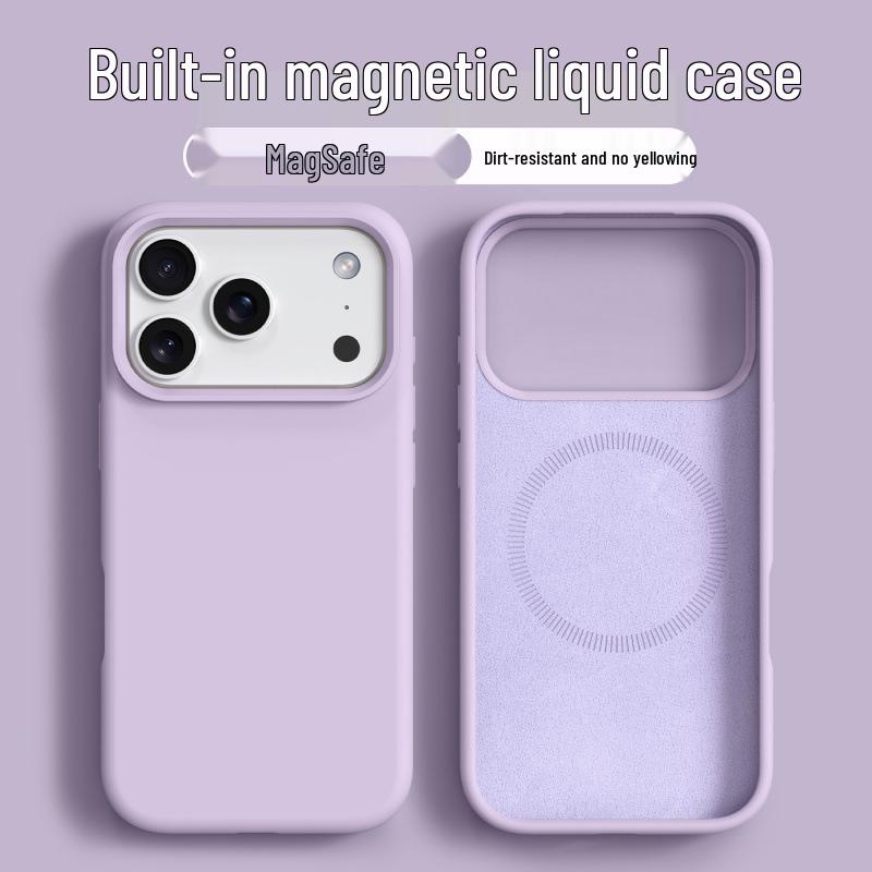 

iPhone 17 Pro Max Magnetic Liquid Silicone Case with Integrated Buttons 17 Pro