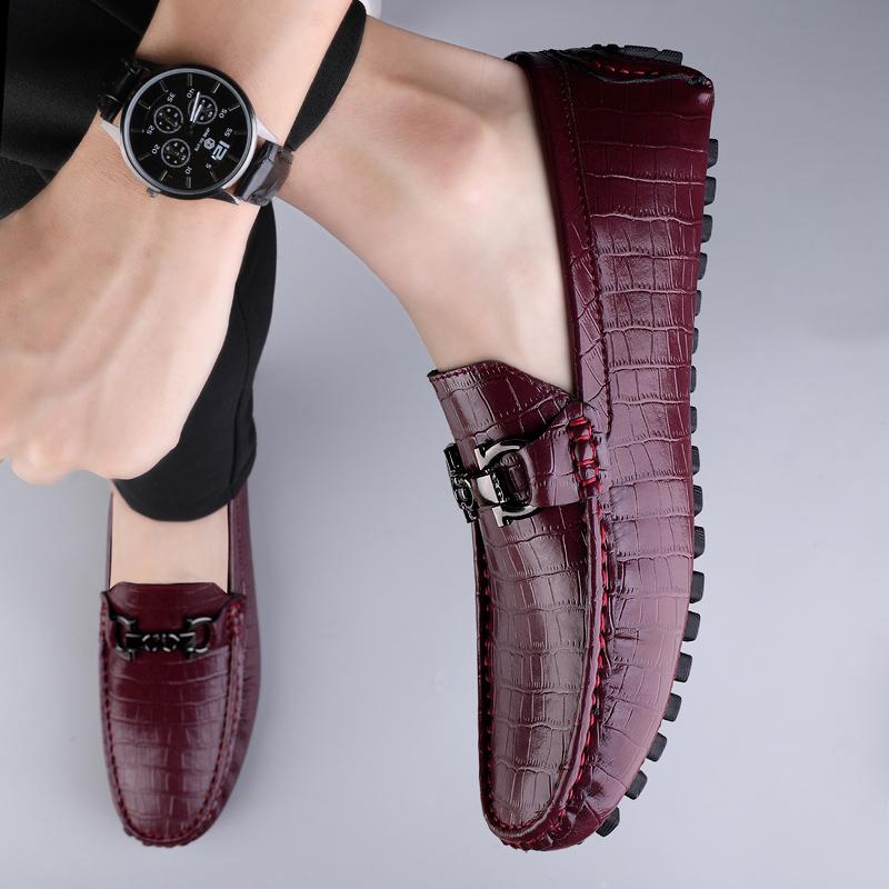 37~47 Designer 100% Calfskin Genuine Leather Dress Shoes 2025 Men's Fashion Moccasins Wedding Party Loafers Oxford Shoes for Men