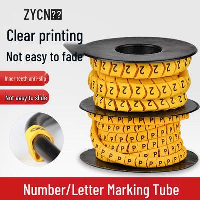 Zongyi Wire Marker Tube: Digital Number & Letter Sleeving for Electrical & Network Cables (0-9, A-Z)
