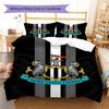 Newcastle United Patronen Beddengoed Set Dekbedovertrek Kussensloop Woondecoratie Cadeau (1 dekbedovertrek + 2 kussenslopen, zonder binnenkussen)