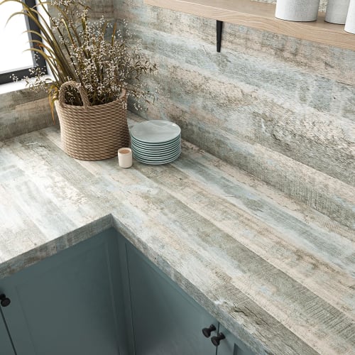 VEELIKE Wood Grain Wallpaper, Self-Adhesive Removable Wallpaper for Waist Walls, Sliding Doors, and Tabletops, 40x300cm, Waterproof and Heat-Resistant